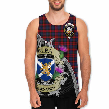 MacLachlan (McLachlan) Tartan Family Crest Men's Tank Top Lion Rampant Royal Thistle Shield Celtic Inspired