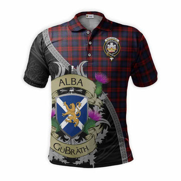 MacLachlan (McLachlan) Tartan Family Crest Polo Shirt Lion Rampant Royal Thistle Shield Celtic Inspired