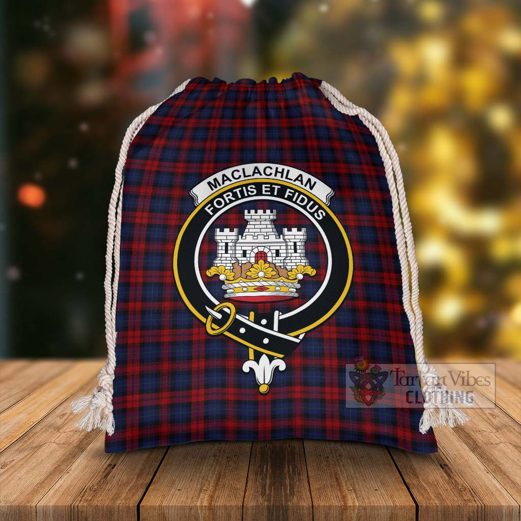 Tartan Vibes Clothing MacLachlan (McLachlan) Tartan Christmas Santa's Bag with Family Crest