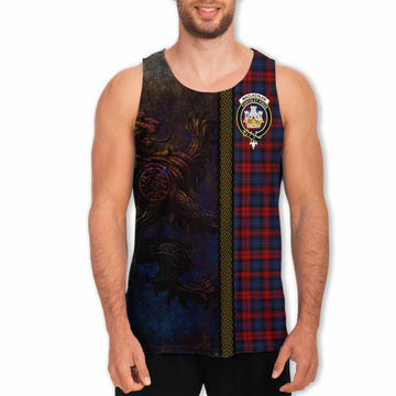 MacLachlan (McLachlan) Tartan Family Crest Men's Tank Top Alba Gu Brath Be Brave Lion Ancient Style