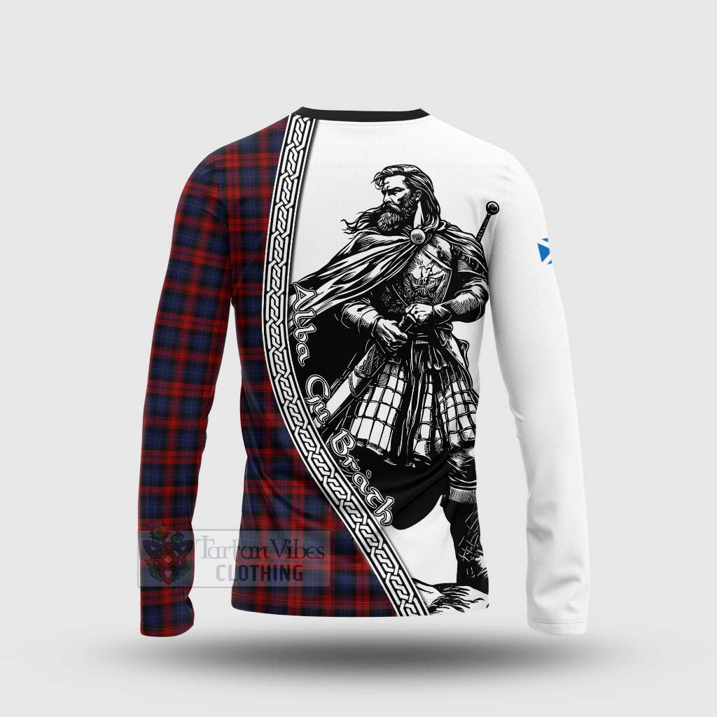 Tartan Vibes Clothing MacLachlan (McLachlan) Tartan Clan Crest Long Sleeve T-Shirt with Highlander Warrior Celtic Style