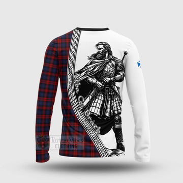 Tartan Vibes Clothing MacLachlan (McLachlan) Tartan Clan Crest Long Sleeve T-Shirt with Highlander Warrior Celtic Style