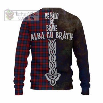 MacLachlan (McLachlan) Tartan Family Crest Knitted Sweater Alba Gu Brath Be Brave Lion Ancient Style