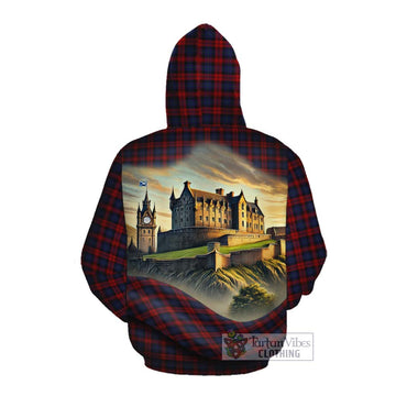 MacLachlan (McLachlan) Tartan Family Crest Cotton Hoodie with Scottish Ancient Castle Style