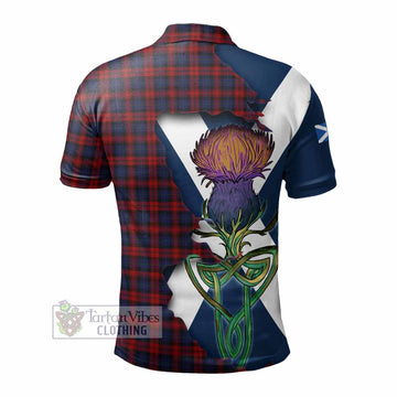 MacLachlan (McLachlan) Tartan Family Crest Polo Shirt Scottish Thistle Celtic Inspired