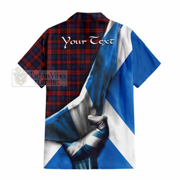 MacLachlan (McLachlan) Tartan Hawaiian Shirt with Family Crest Scotland Patriotic Style