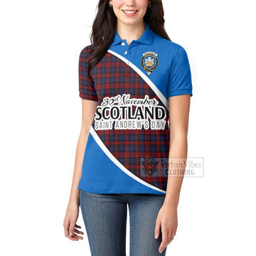 Tartan Vibes Clothing MacLachlan (McLachlan) Family Crest Tartan Women's Polo Shirt Celebrate Saint Andrew's Day in Style