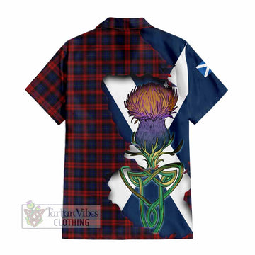 MacLachlan (McLachlan) Tartan Family Crest Hawaiian Shirt Scottish Thistle Celtic Inspired