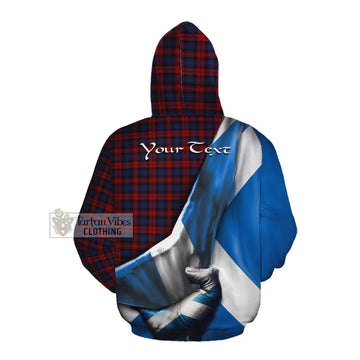 MacLachlan (McLachlan) Tartan Cotton Hoodie with Family Crest Scotland Patriotic Style