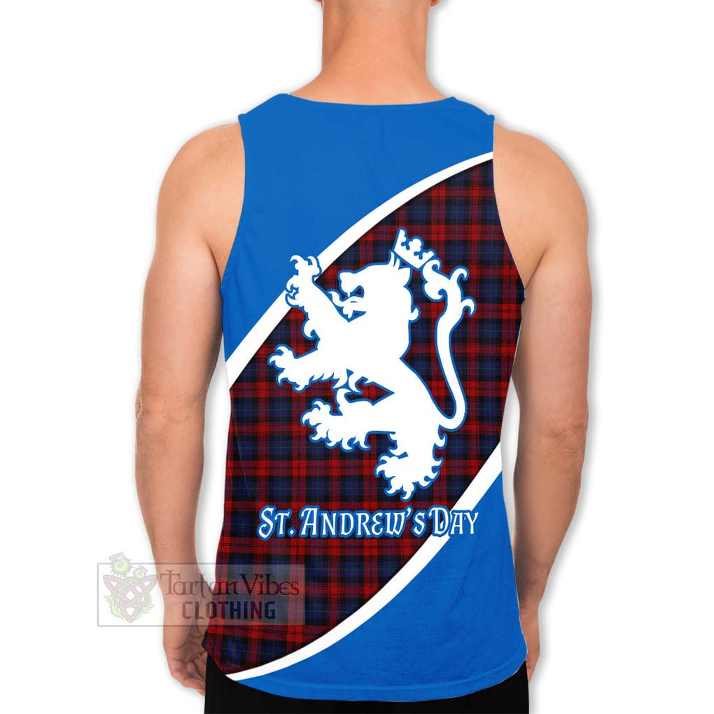 Tartan Vibes Clothing MacLachlan (McLachlan) Family Crest Tartan Men's Tank Top Celebrate Saint Andrew's Day in Style