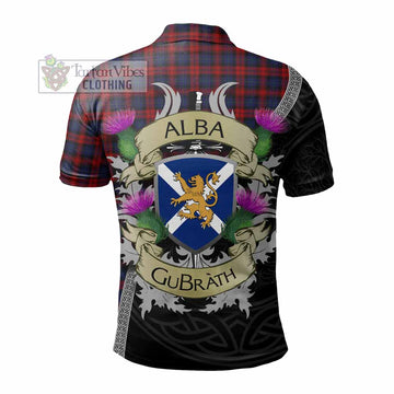 MacLachlan (McLachlan) Tartan Family Crest Polo Shirt Lion Rampant Royal Thistle Shield Celtic Inspired