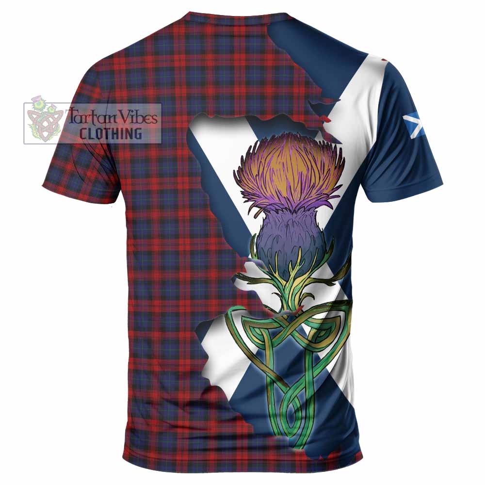 Tartan Vibes Clothing MacLachlan (McLachlan) Tartan Family Crest T-Shirt Scottish Thistle Celtic Inspired