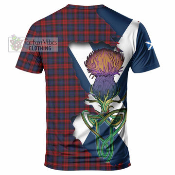 Tartan Vibes Clothing MacLachlan (McLachlan) Tartan Family Crest T-Shirt Scottish Thistle Celtic Inspired