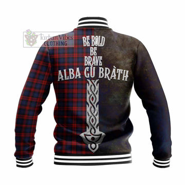 MacLachlan (McLachlan) Tartan Family Crest Baseball Jacket Alba Gu Brath Be Brave Lion Ancient Style