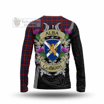 Tartan Vibes Clothing MacLachlan (McLachlan) Tartan Family Crest Long Sleeve T-Shirt Lion Rampant Royal Thistle Shield Celtic Inspired