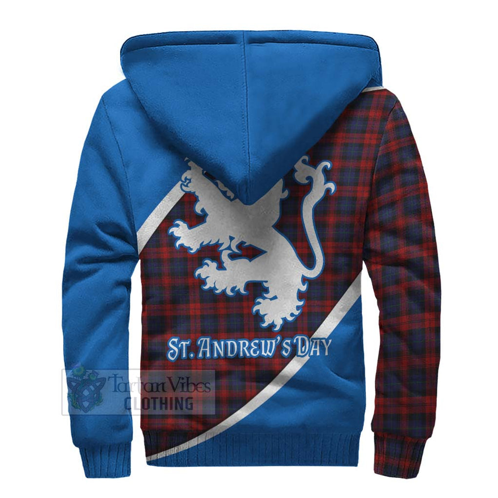 Tartan Vibes Clothing MacLachlan (McLachlan) Family Crest Tartan Sherpa Hoodie Celebrate Saint Andrew's Day in Style