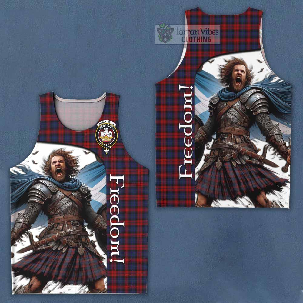 Tartan Vibes Clothing MacLachlan (McLachlan) Crest Tartan Men's Tank Top Inspired by the Freedom of Scottish Warrior