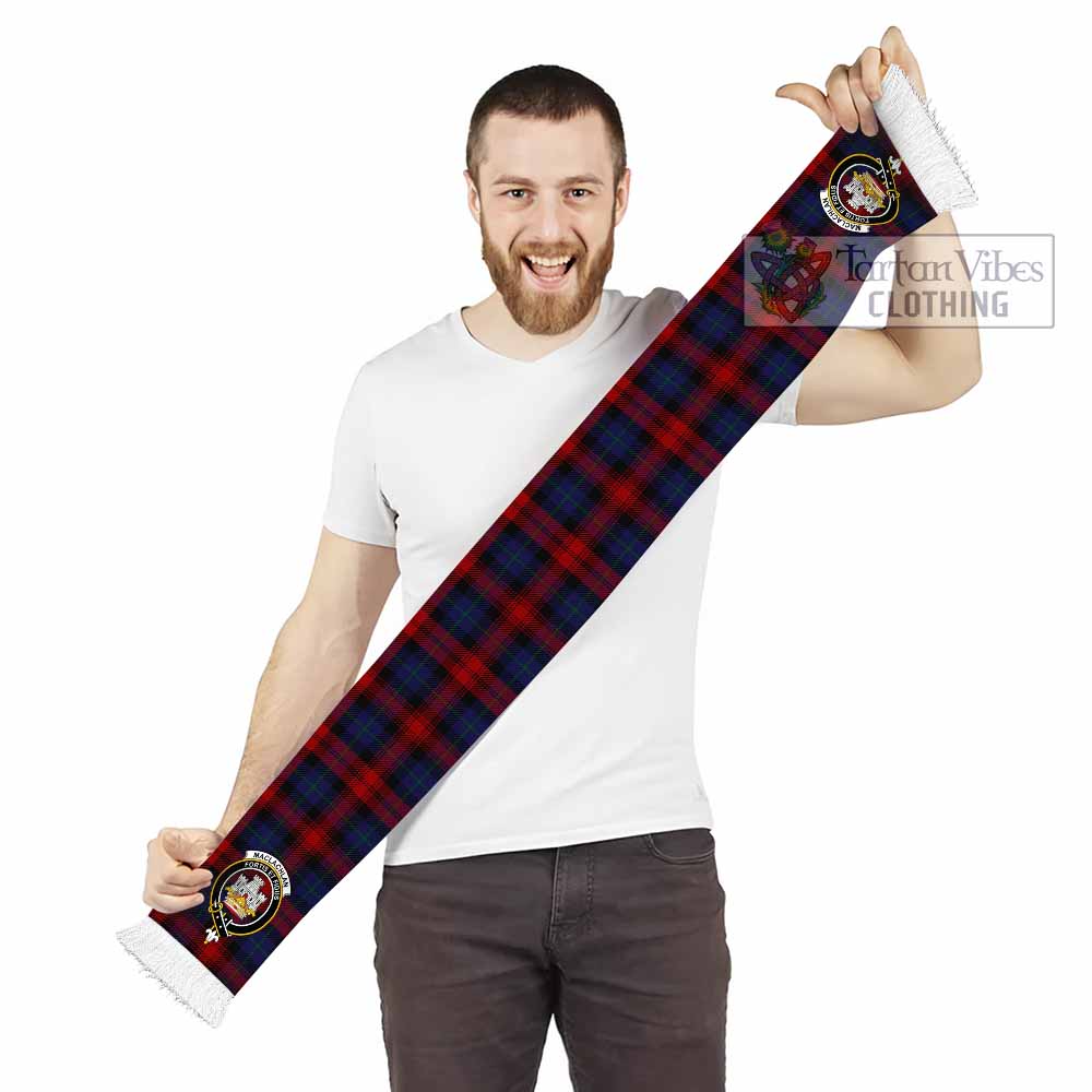 Tartan Vibes Clothing MacLachlan (McLachlan) Tartan Ruffneck Scarf with Family Crest