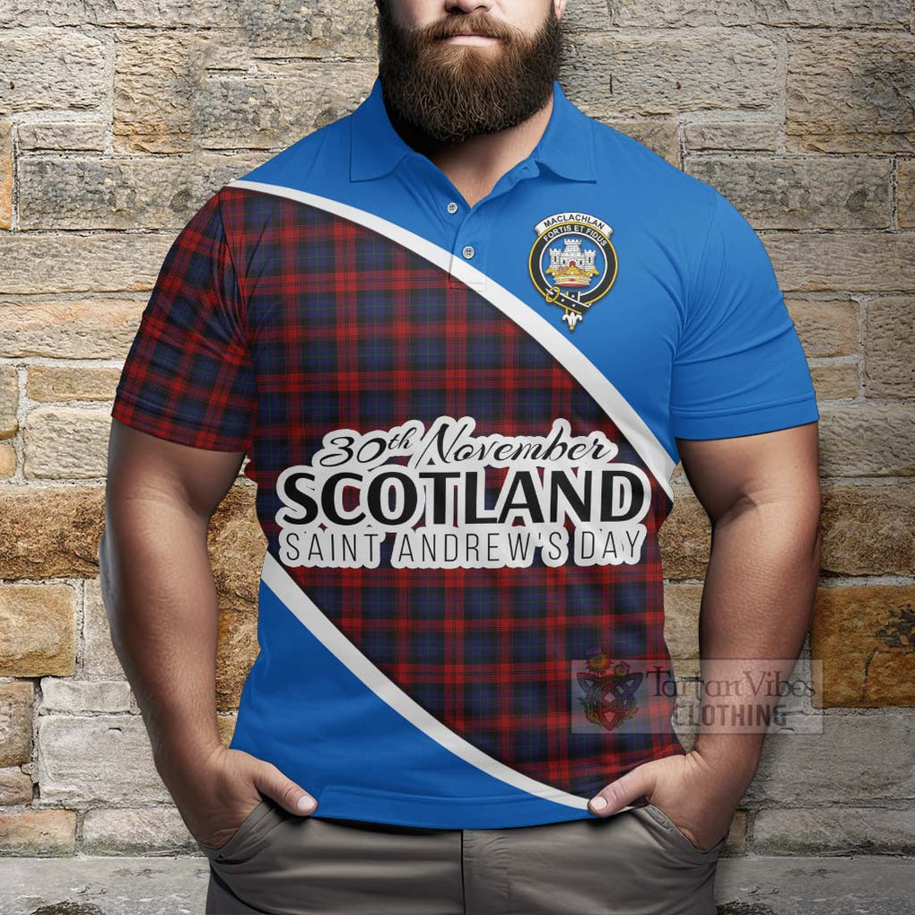 Tartan Vibes Clothing MacLachlan (McLachlan) Family Crest Tartan Polo Shirt Celebrate Saint Andrew's Day in Style