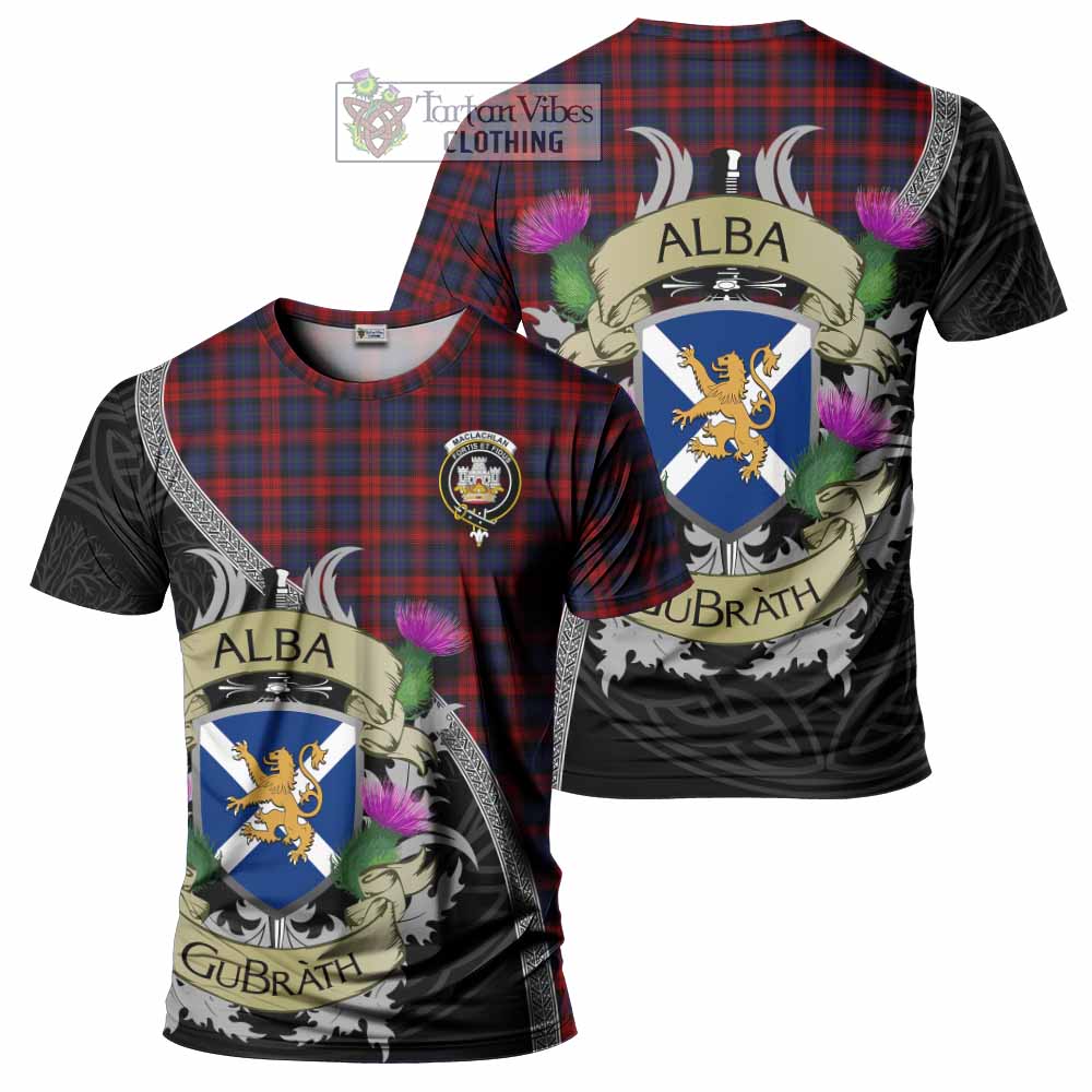 Tartan Vibes Clothing MacLachlan (McLachlan) Tartan Family Crest T-Shirt Lion Rampant Royal Thistle Shield Celtic Inspired