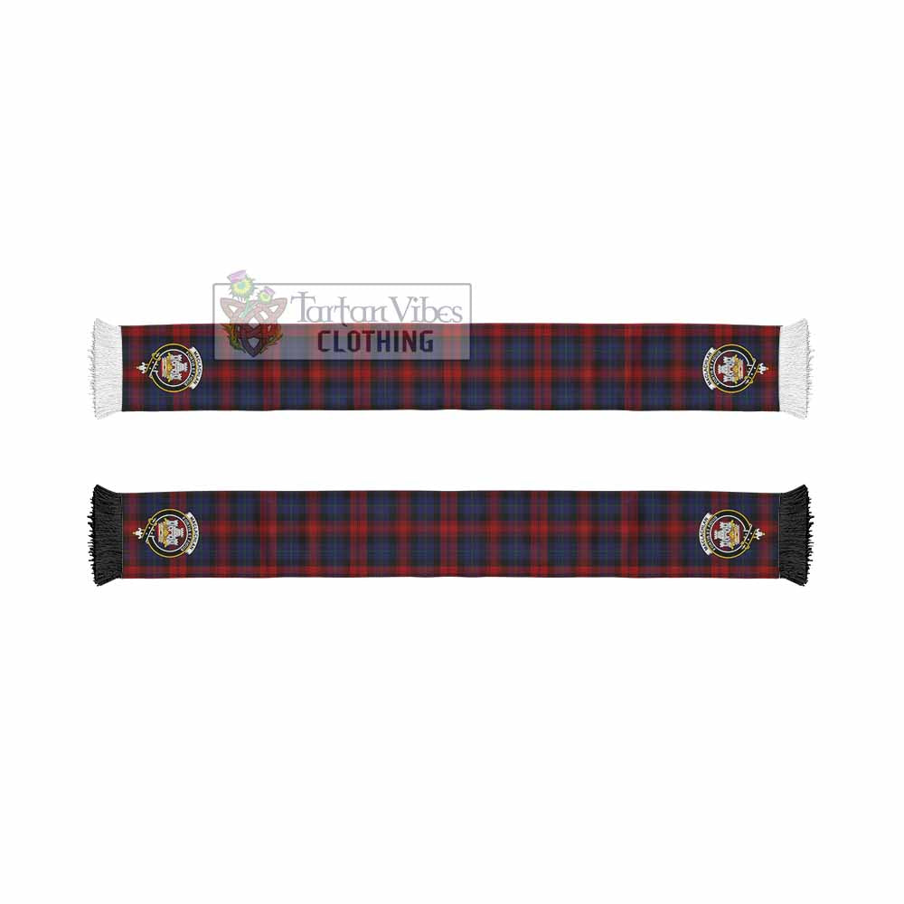 Tartan Vibes Clothing MacLachlan (McLachlan) Tartan Ruffneck Scarf with Family Crest
