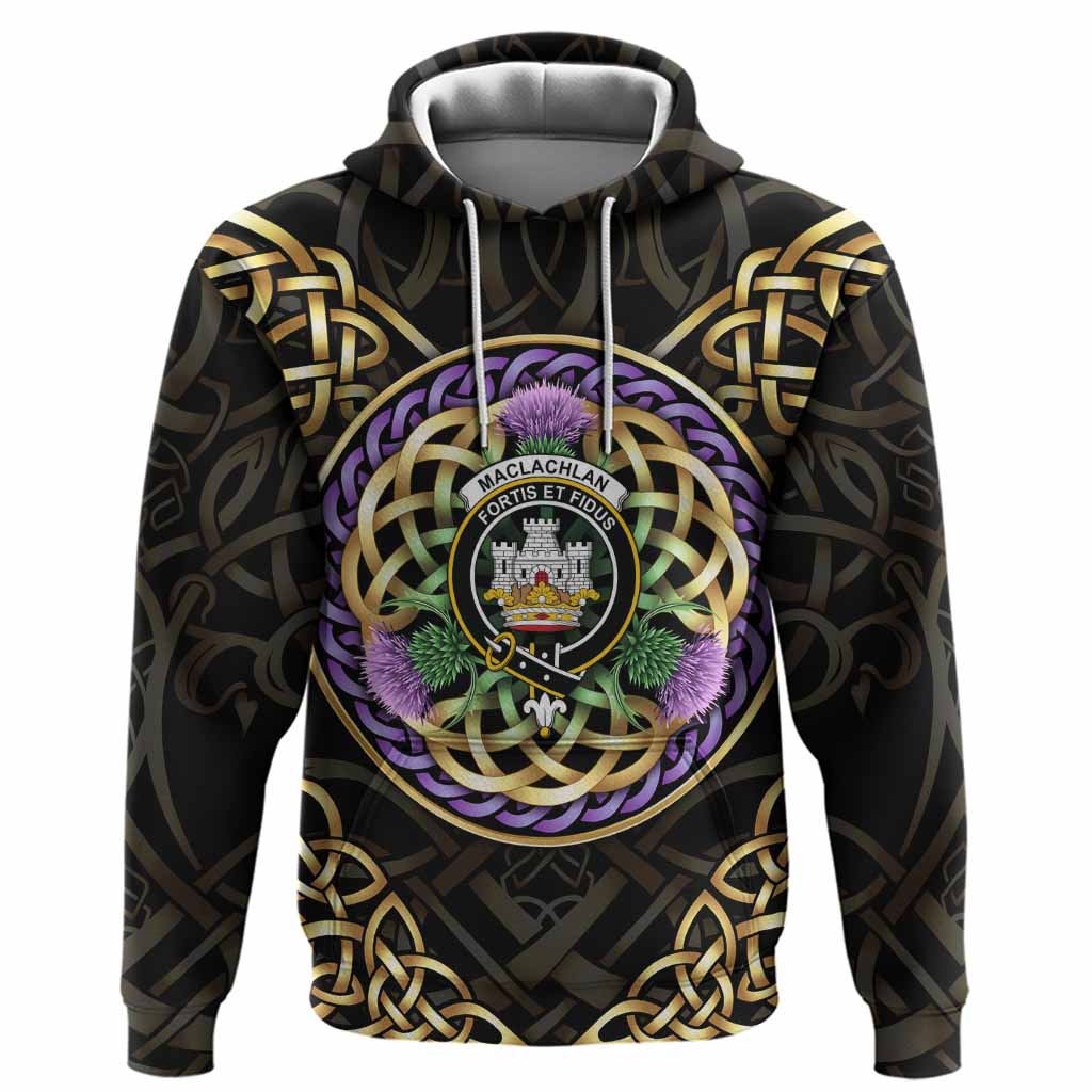 MacLachlan (McLachlan) Clan Crest Hoodie Celtic Scottish Thistle