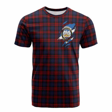 MacLachlan (McLachlan) Clan Crest In Me Tartan Cotton T-shirt Scotland Flag Style