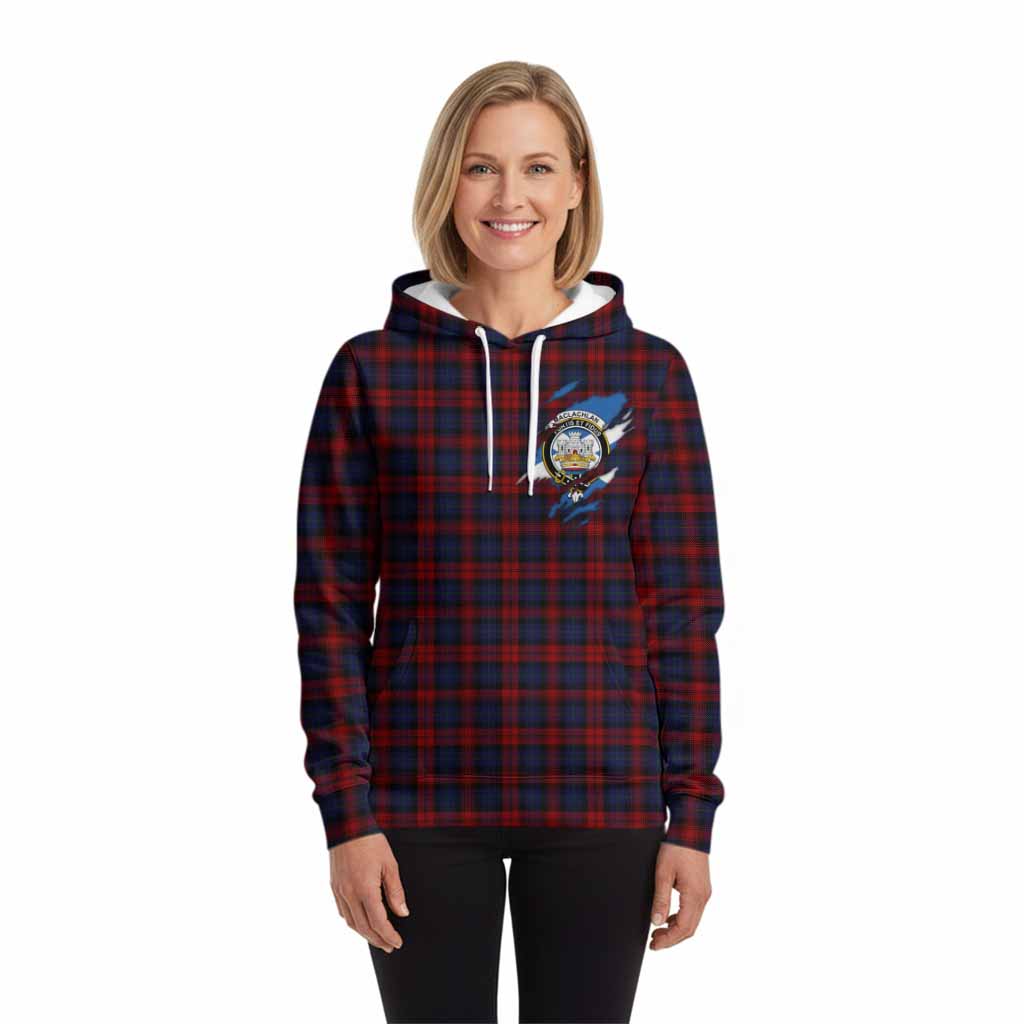 MacLachlan (McLachlan) Clan Crest In Me Tartan Hoodie Scotland Flag Style