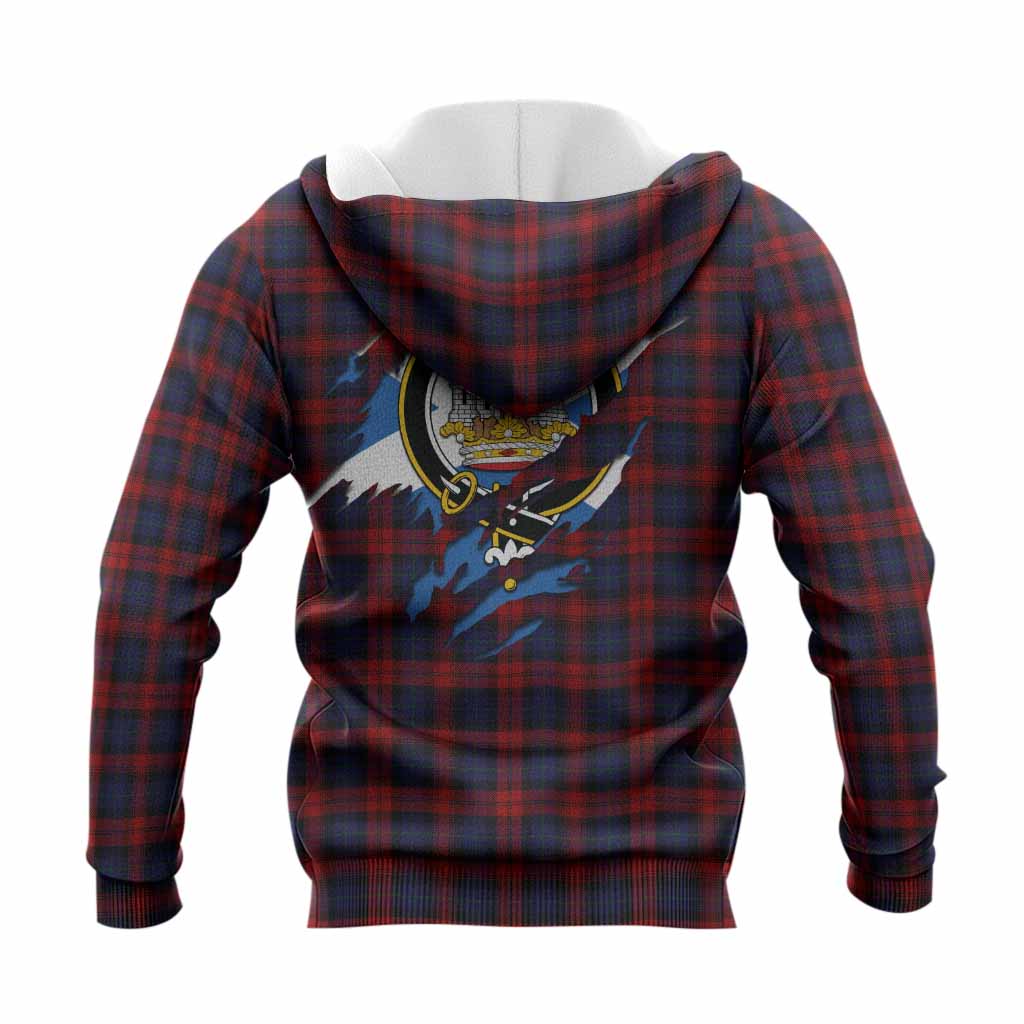 MacLachlan (McLachlan) Clan Crest In Me Tartan Knitted Hoodie Scotland Flag Style