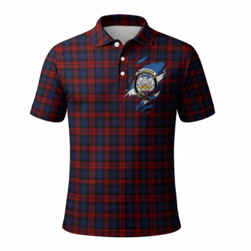 MacLachlan (McLachlan) Clan Crest In Me Tartan Polo Shirt Scotland Flag Style