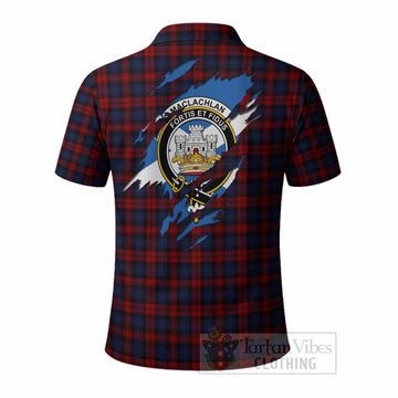 MacLachlan (McLachlan) Clan Crest In Me Tartan Polo Shirt Scotland Flag Style