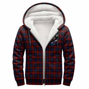 MacLachlan (McLachlan) Clan Crest In Me Tartan Sherpa Hoodie Scotland Flag Style
