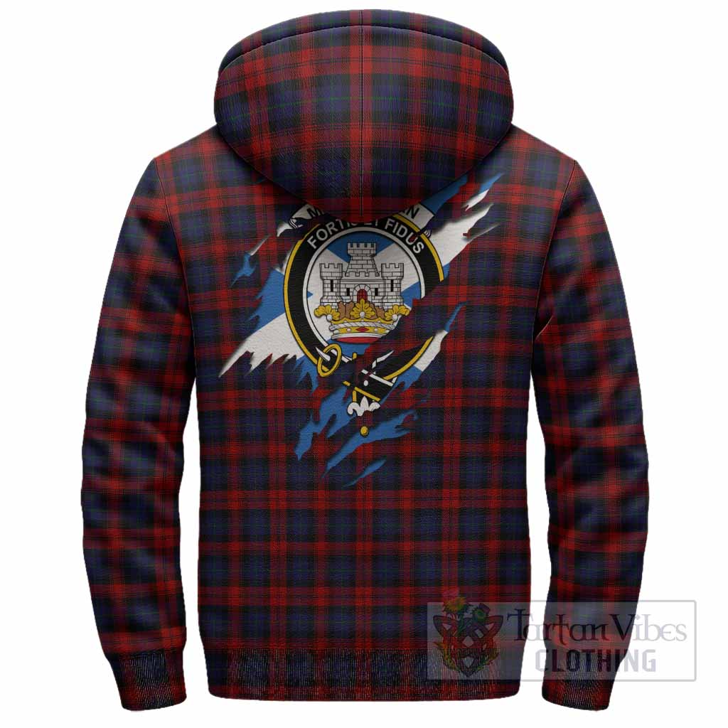 MacLachlan (McLachlan) Clan Crest In Me Tartan Sherpa Hoodie Scotland Flag Style