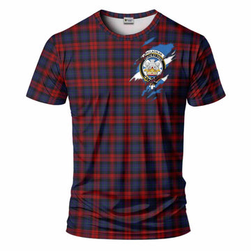 MacLachlan (McLachlan) Clan Crest In Me Tartan T-Shirt Scotland Flag Style