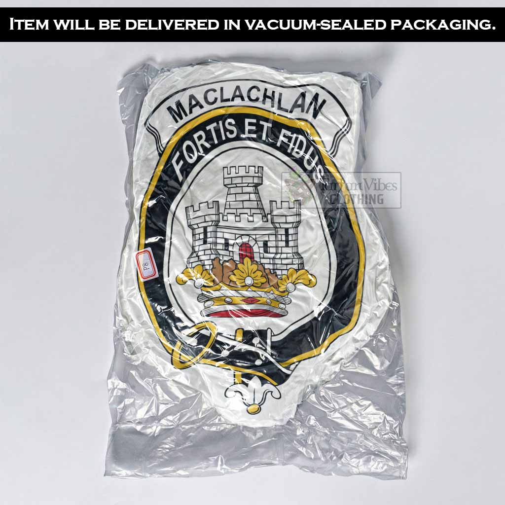 MacLachlan (McLachlan) Clan Crest Shaped Throw Pillow, Scottish Clan Badge Decorative Pillow