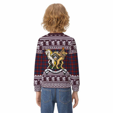 MacLachlan (McLachlan) Clan Tartan Crest Christmas Kid Ugly Sweatshirt Coat of Arms Funny Style