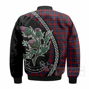 MacLachlan (McLachlan) Family Crest Tartan Bomber Jacket Alba Thistle Inspired