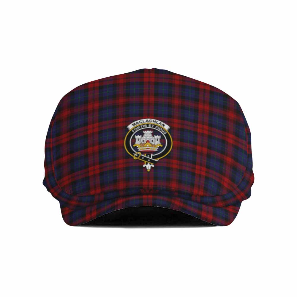 MacLachlan (McLachlan) Family Crest Tartan Jeff Cap, Tartan Flat Cap