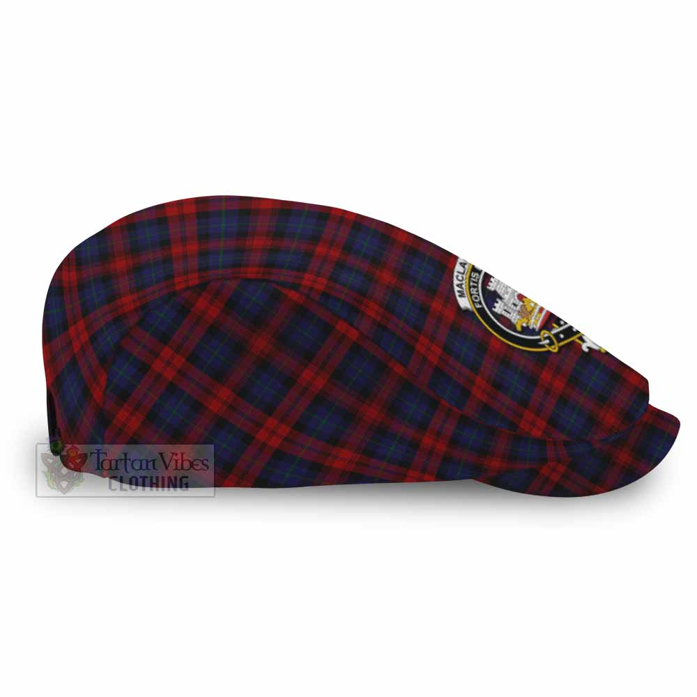 MacLachlan (McLachlan) Family Crest Tartan Jeff Cap, Tartan Flat Cap
