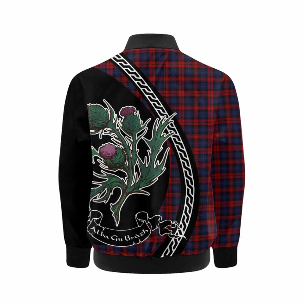MacLachlan (McLachlan) Family Crest Tartan Kid Bomber Jacket Alba Thistle Inspired - Tartan Vibes Clothing