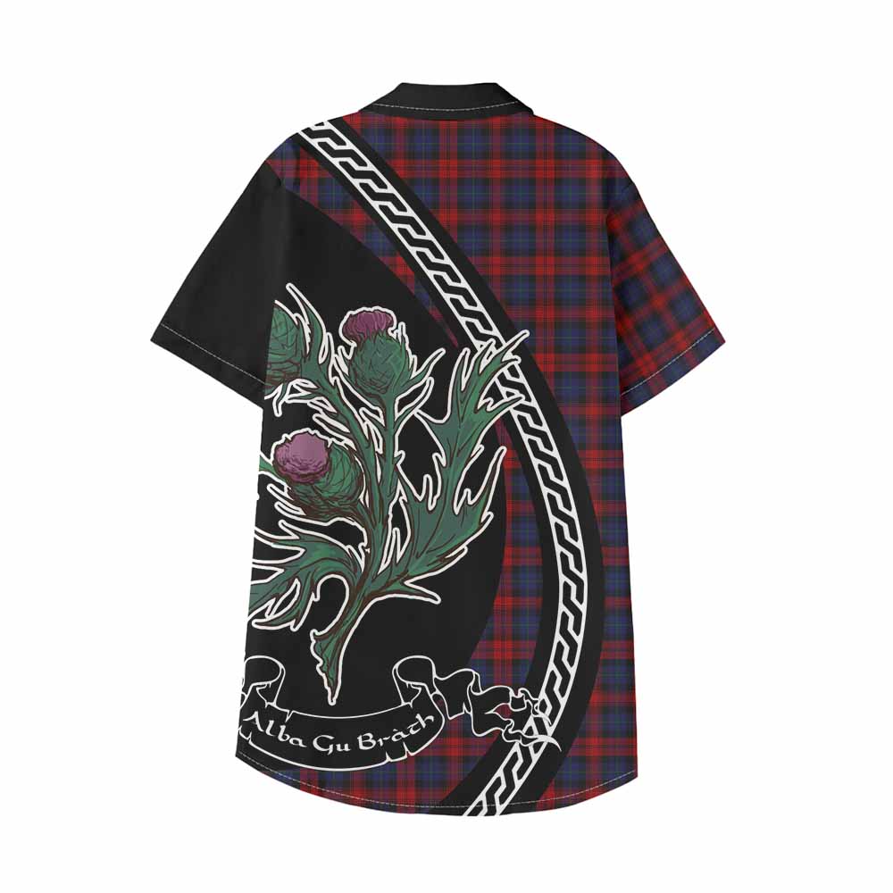 MacLachlan (McLachlan) Family Crest Tartan Kid Hawaiian Shirt Alba Thistle Inspired - Tartan Vibes Clothing