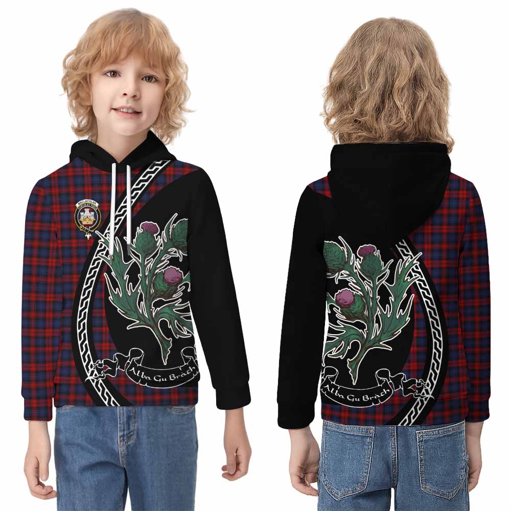 MacLachlan (McLachlan) Family Crest Tartan Kid Hoodie Alba Thistle Inspired - Tartan Vibes Clothing