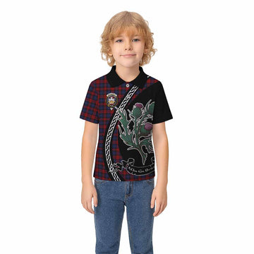 MacLachlan (McLachlan) Family Crest Tartan Kid Polo Shirt Alba Thistle Inspired - Tartan Vibes Clothing