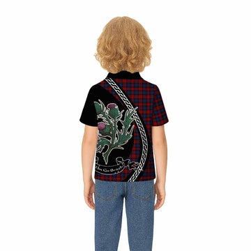MacLachlan (McLachlan) Family Crest Tartan Kid Polo Shirt Alba Thistle Inspired - Tartan Vibes Clothing