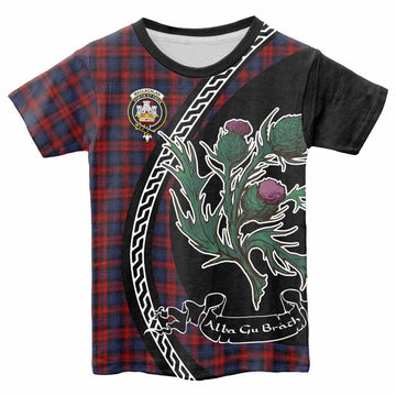 MacLachlan (McLachlan) Family Crest Tartan Kid T-shirt Alba Thistle Inspired - Tartan Vibes Clothing