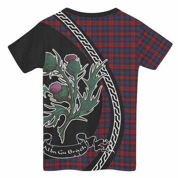 MacLachlan (McLachlan) Family Crest Tartan Kid T-shirt Alba Thistle Inspired - Tartan Vibes Clothing