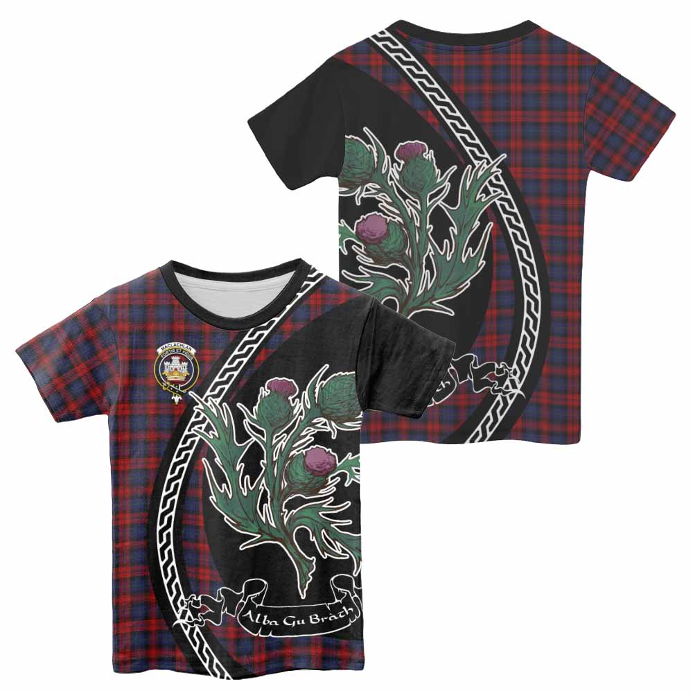 MacLachlan (McLachlan) Family Crest Tartan Kid T-shirt Alba Thistle Inspired - Tartan Vibes Clothing