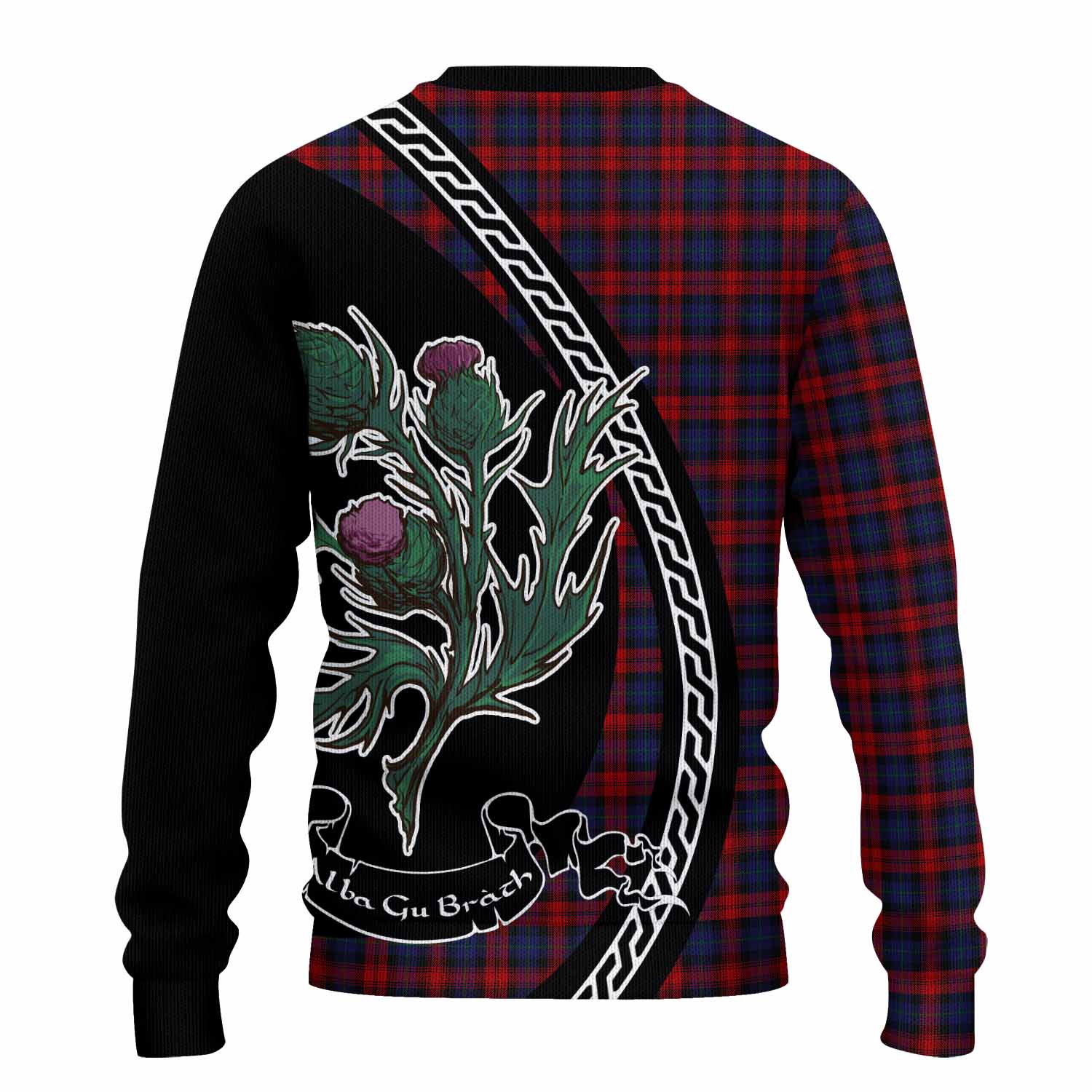 MacLachlan (McLachlan) Family Crest Tartan Knitted Sweater Alba Thistle Inspired - Tartan Vibes Clothing