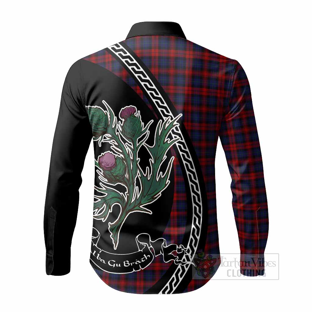 MacLachlan (McLachlan) Family Crest Tartan Long Sleeve Button Shirts Alba Thistle Inspired - Tartan Vibes Clothing