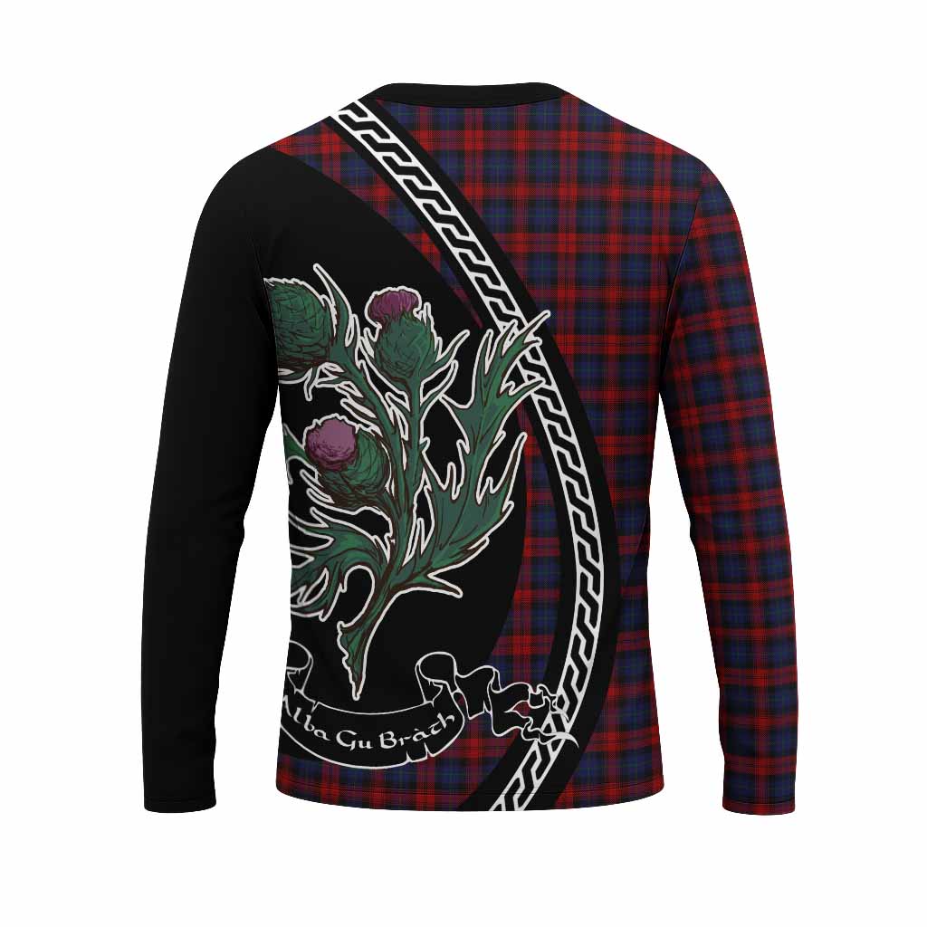 MacLachlan (McLachlan) Family Crest Tartan Long Sleeve T-Shirt Alba Thistle Inspired - Tartan Vibes Clothing